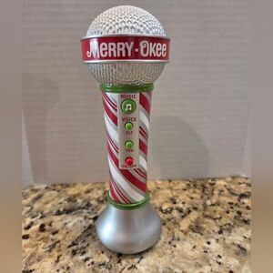 Hallmark Christmas Merry Okee Karaoke Microphone Elf Voice Changer Sing Holiday